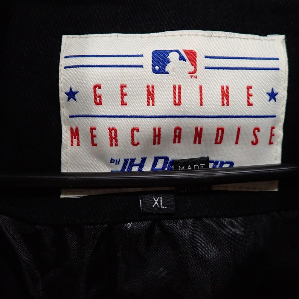 JH Design Chicago White Sox Varsity Jacket Black White Cotton Twill Mens XL - Picture 5 of 8